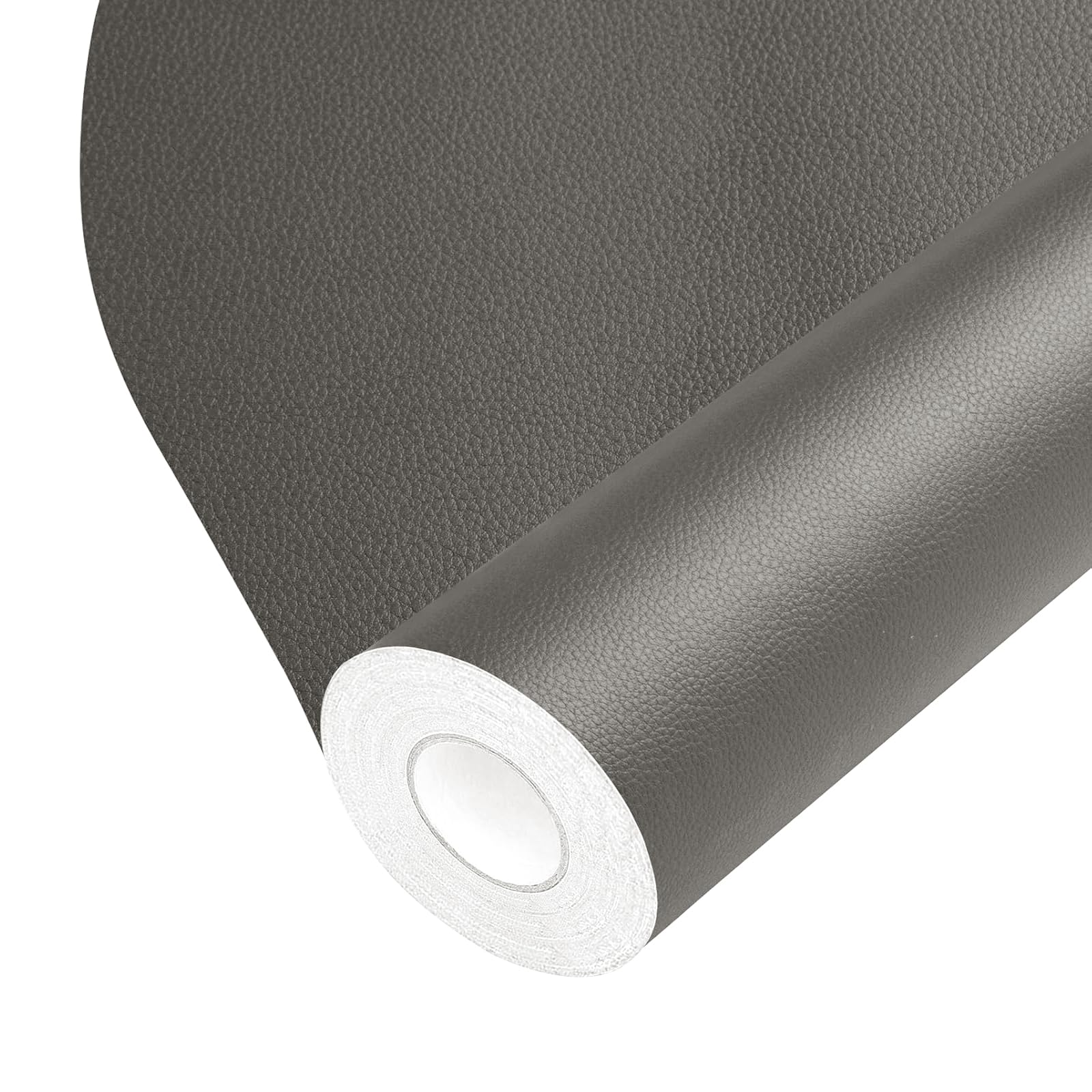 Cinta de reparación de cuero, parche de reparación de cuero autoadhesivo para bolsos, muebles, asiento de conductor, sofás, asientos de coche (gris, 3.9 x 79 pulgadas)