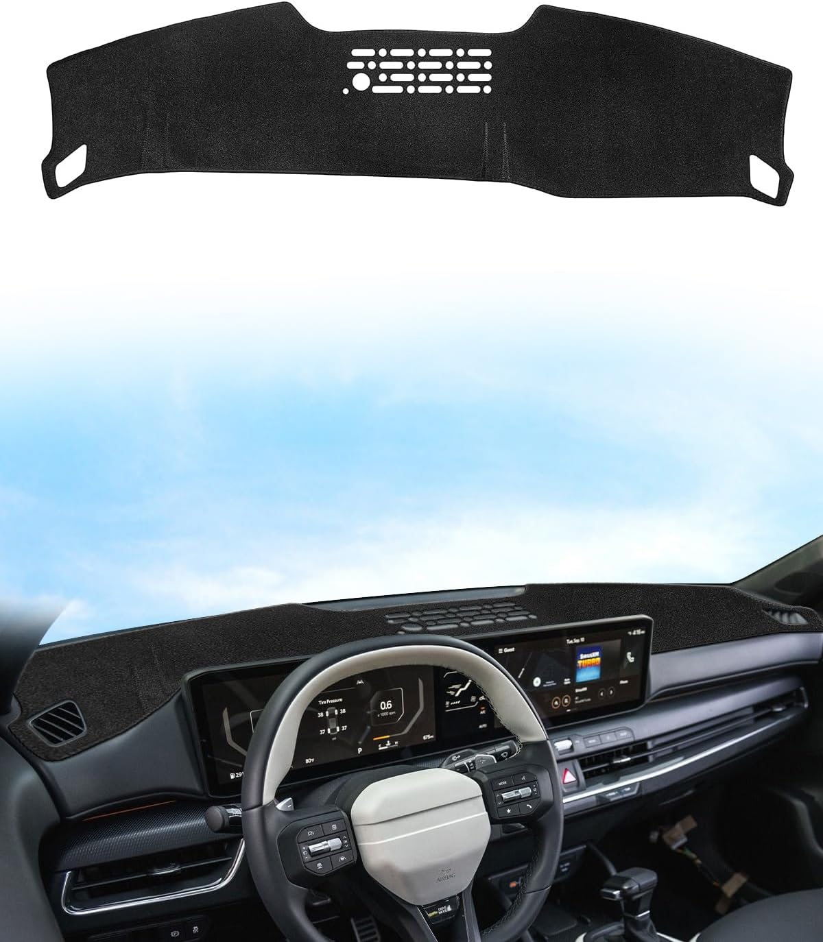 SKYLOTEC Dash Cover Custom Fit for Kia K4 2025 2026 Dashboard Cover Mat Dash Pad Carpet Protector