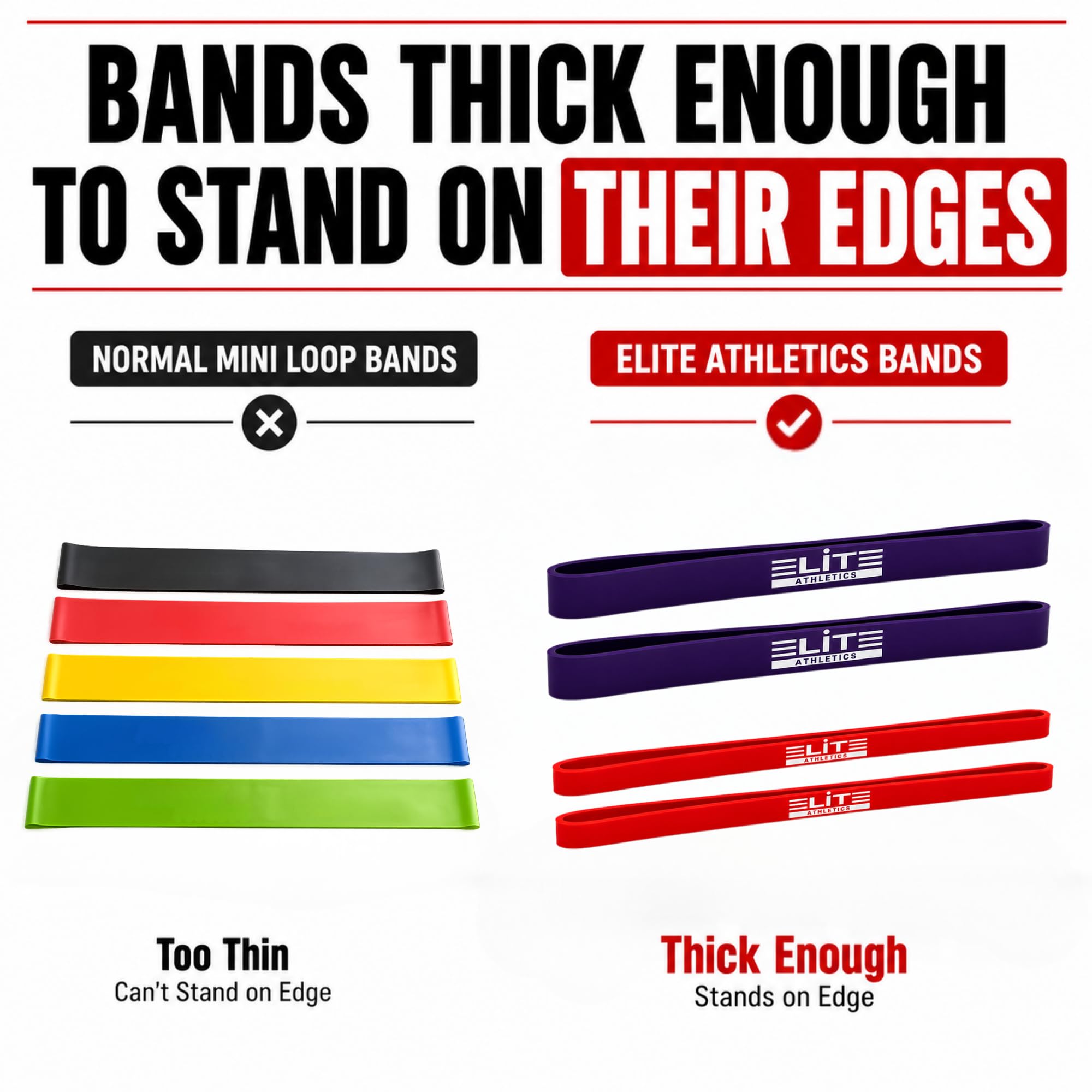 Heavy Thick Resiance Bands Set, Monster Short Bands, Deadlift Band, Glute Activation, Booty Exercise, Hip Band and Dynamic Warm (Set of 3 or 5 with Long Pull Up Bands)