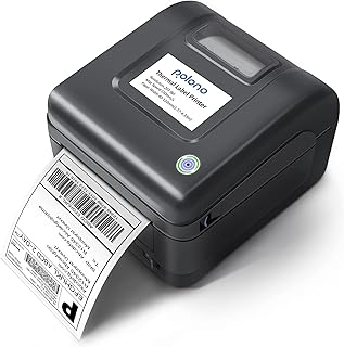 Label Printer, POLONO PL420 4x6 Thermal Printer, High-Speed Shipping Label Printer, Commercial Direct Thermal Printer for Windows & MAC System, Compatible with Amazon, Ebay, FedEx, Shopify, etc