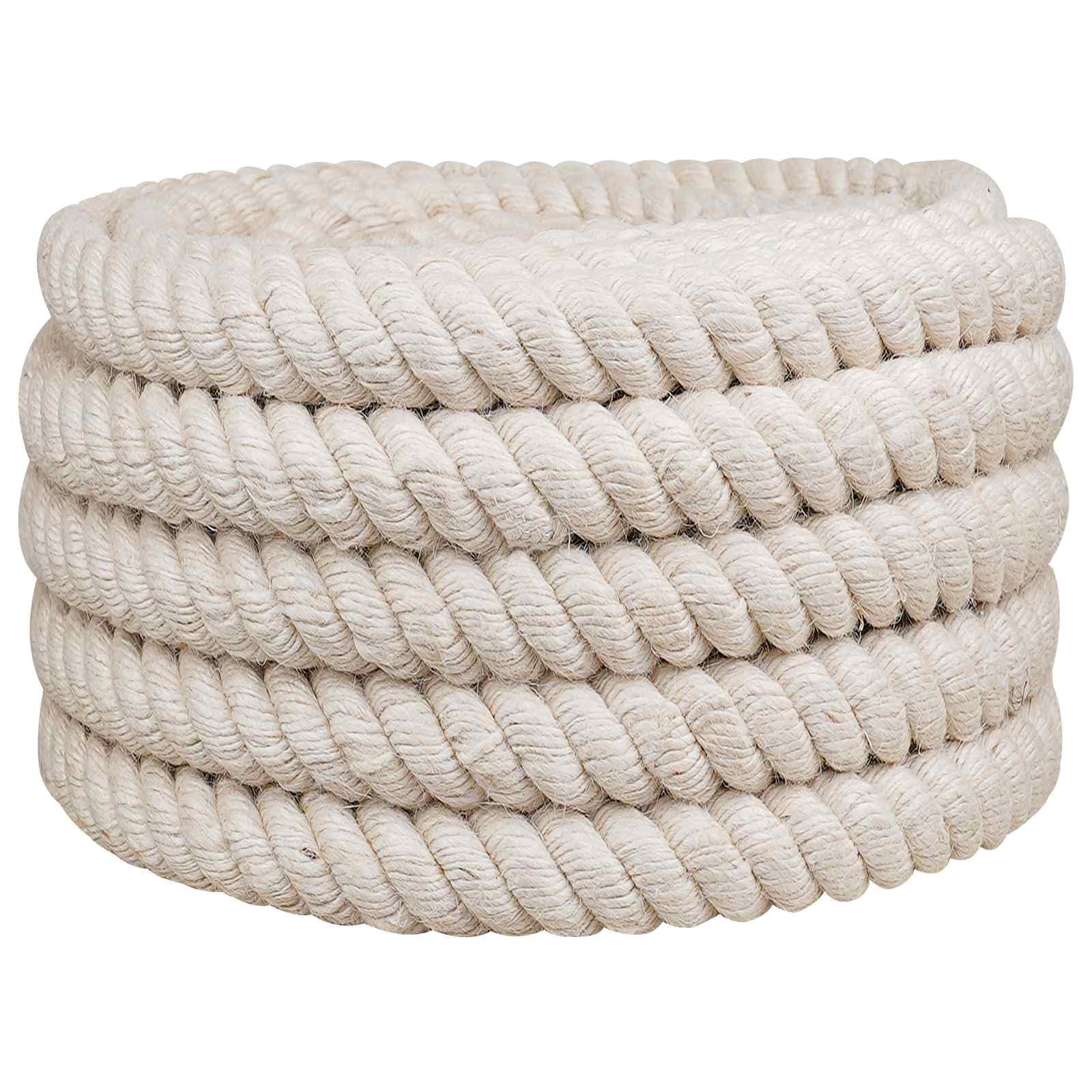 vidaXL Jute Rope 30 mm White 100% Tossa jute