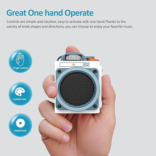 Miniatura 9 de Muzen Wild GO Altavoz Bluetooth portátil sonido estéreo fuerte altavoz impermeable IPX5 inalámbrico duradero para viajes al aire libre camping