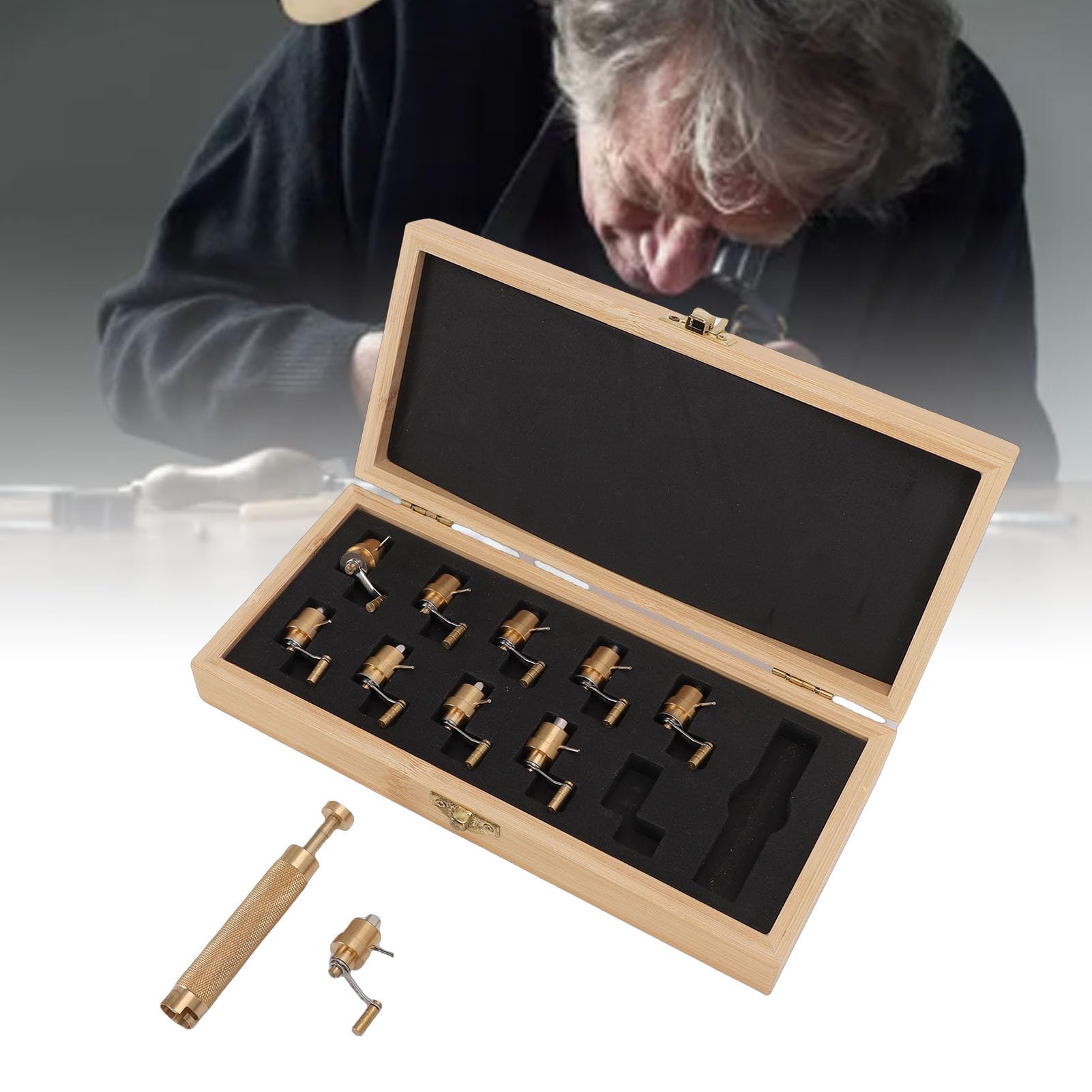 Remontoir à Ressort Principal de Montre, Ensemble de Remontoir en Laiton, Outil Professionnel de Réparation de Montre, Conception Centrée sur la Précision pour Les Horlogers
