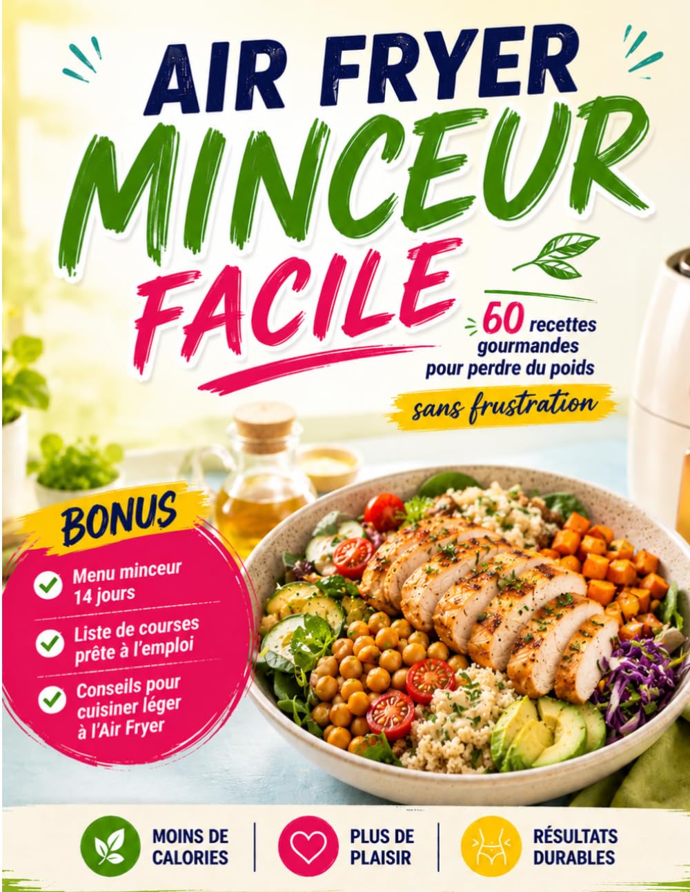 AIR FRYER MINCEUR FACILE: 60 RECETTES GOURMANDES POUR PERDRE DU POIDS SANS FRUSTRATION