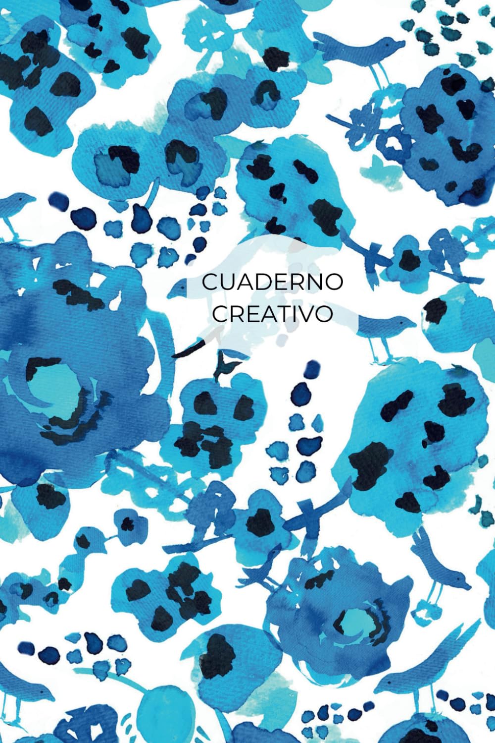 Libreta con un diseño bonito: Cuaderno A5 a rayas, cuaderno inteligente,creativo e inspirador.Pajaros,azul,mar.: Estampado en acuarela, libreta Bullet Journal, libro de ideas, cuaderno de escritura.