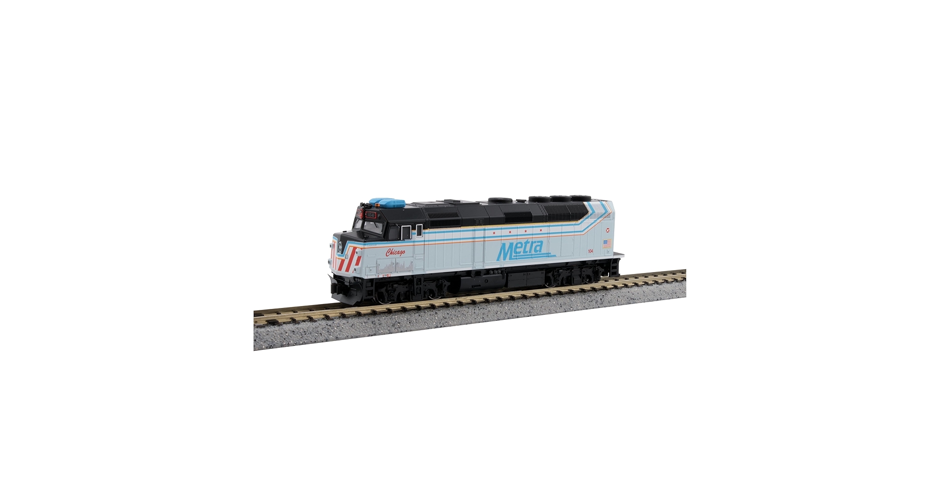 鉄道模型 kato USA F40PH Chicago Metra New Paint Kato 176-9108, N Scale EMD F40PH, Std. DC, Chicago Metra New