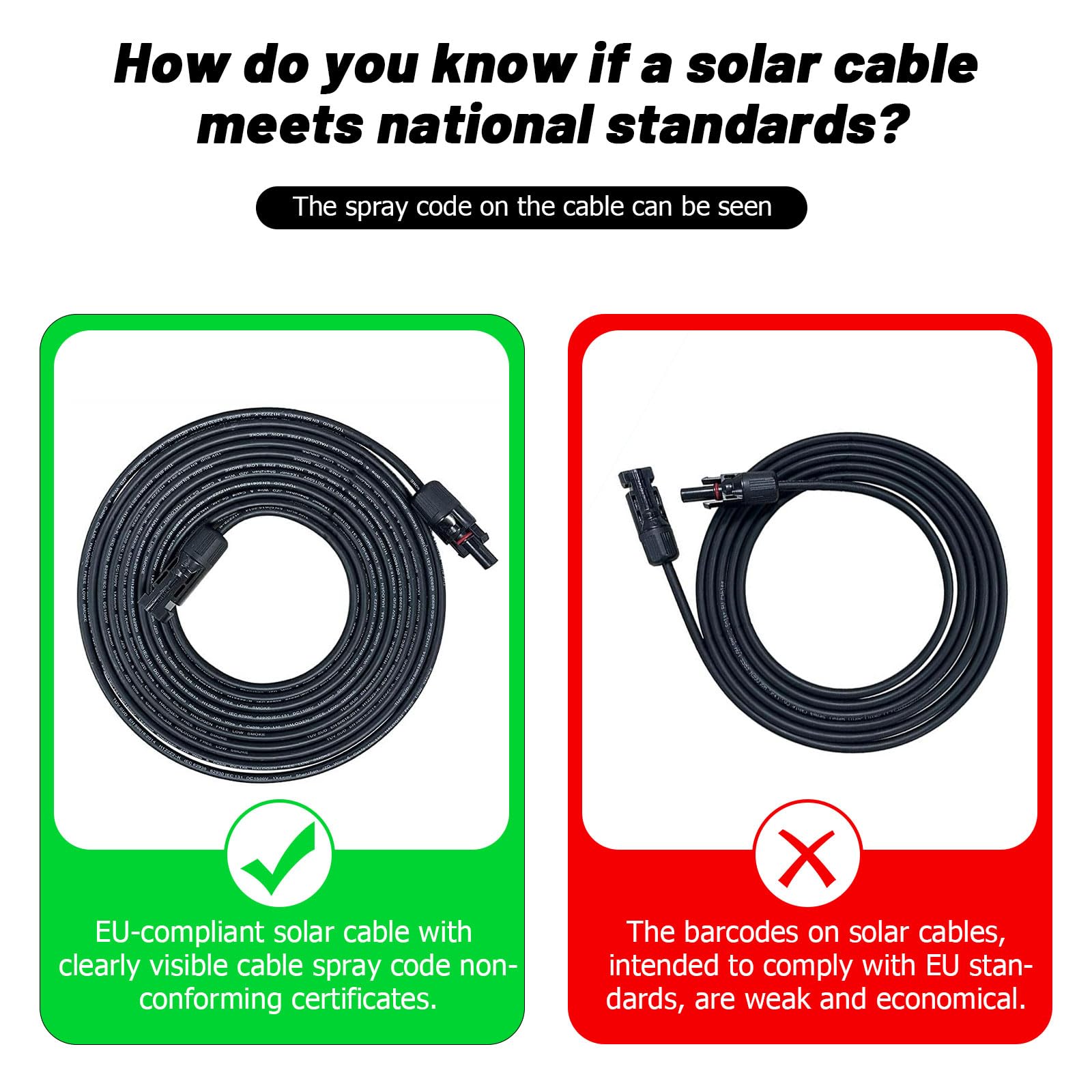 Cable solar de 4/6 mm²/alargador 1 M/2 M/3 M/4 M/5 M/6 M/8 M/10 M/15 M/20 M – Resistente a los rayos UV, TUV, certificado VDE, con conectores solares, para instalaciones fotovoltaicas (rojo/negro) (4