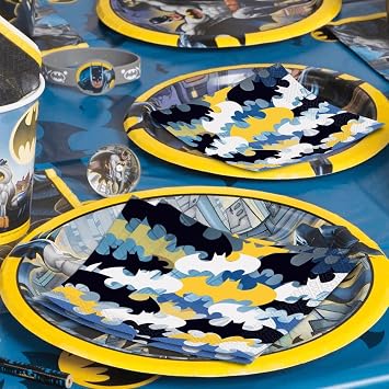Unique Batman Paper Luncheon Napkins (Pack of 16) - Multicolor Party Napkins, Perfect for Kids Birthday & Celebrations