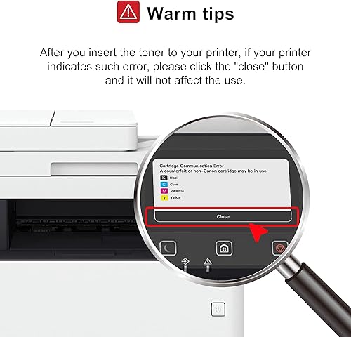 Miniatura 8 de Wiseta Cartucho de tóner de repuesto compatible para Canon 46 (negro, cian, magenta, amarillo, 4 unidades)