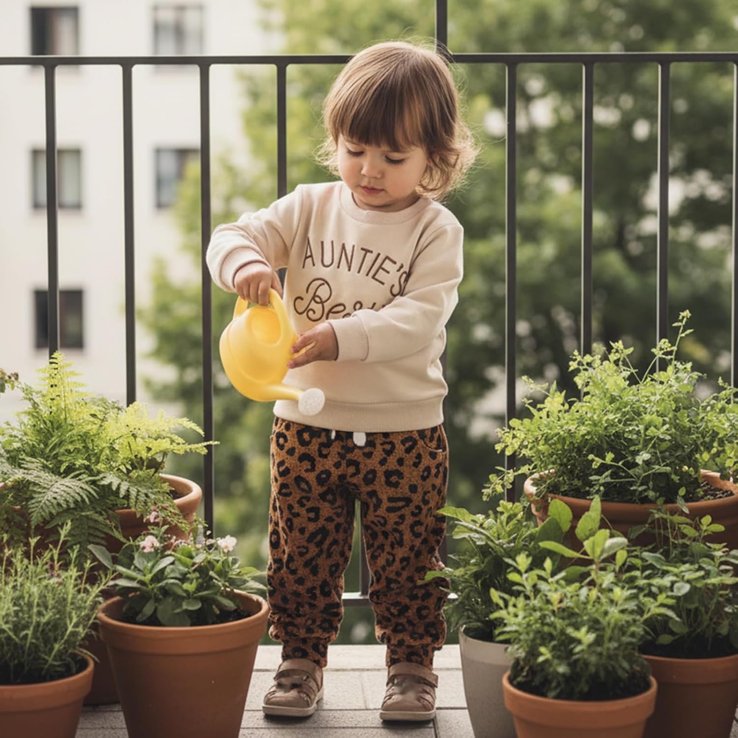 Aunties Bestie Baby Clothes Baby Girl Aunt Saying Letter Sweatshirt Pullover Floral Long Pants Headband 3Pcs Outfit - Image 5