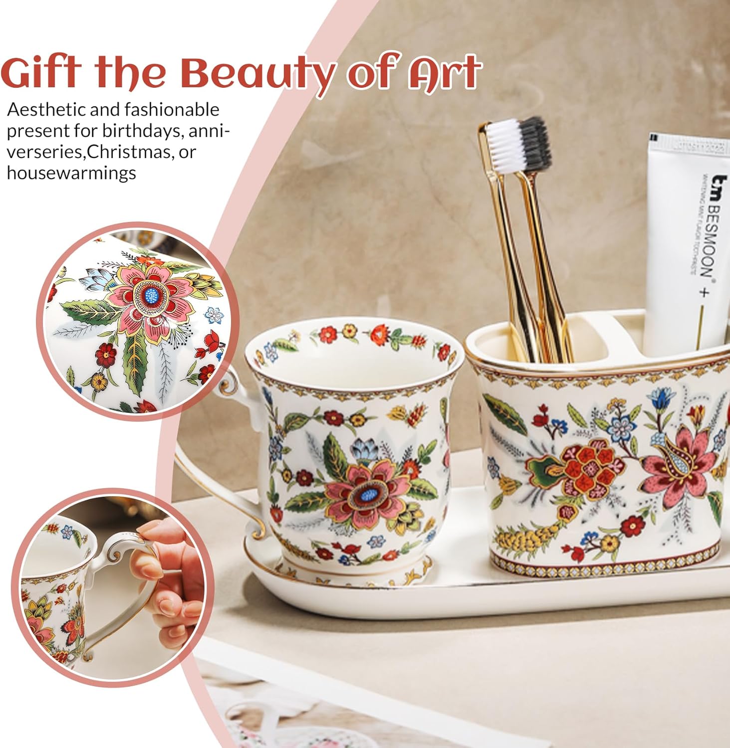 楽天市場】MIST マグネットバスルーム歯ブラシホルダー5連 ミスト ホワイト 4239 【整理整頓 収納 山崎実業】 : アシストワン ACMLIFE バスルームアクセサリーセット 歯ブラシホルダー4個セット ブルーポーセリン ゴールド バスルーム装飾セット 自宅用ギ