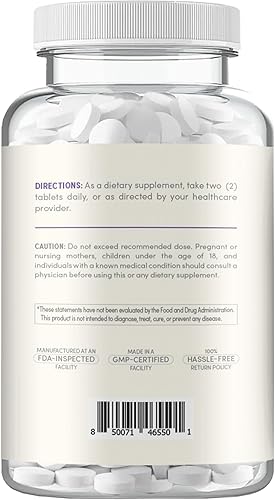 Miniatura 2 de Glicinato de magnesio de alta absorción de 400 mg  Mini tabletas de glicinato de magnesio quelatado para sueño y apoyo de relajación  Fácil de