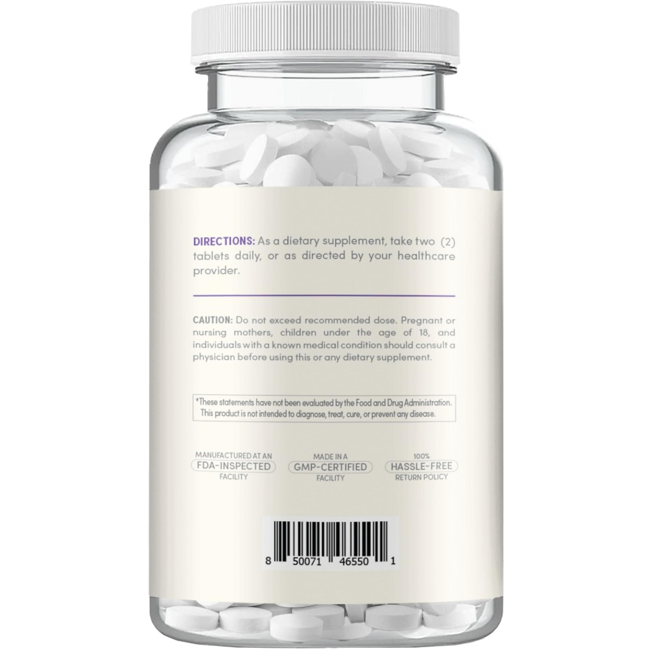 High Absorption Magnesium Glycinate 400mg - Mini Chelated Magnesium Glycinate Tablets for Mood Sleep & Relaxation Support - Easy to Swallow Vegan Non-GMO & Made in a cGMP Facility (90 Servings) — Amazon image 2