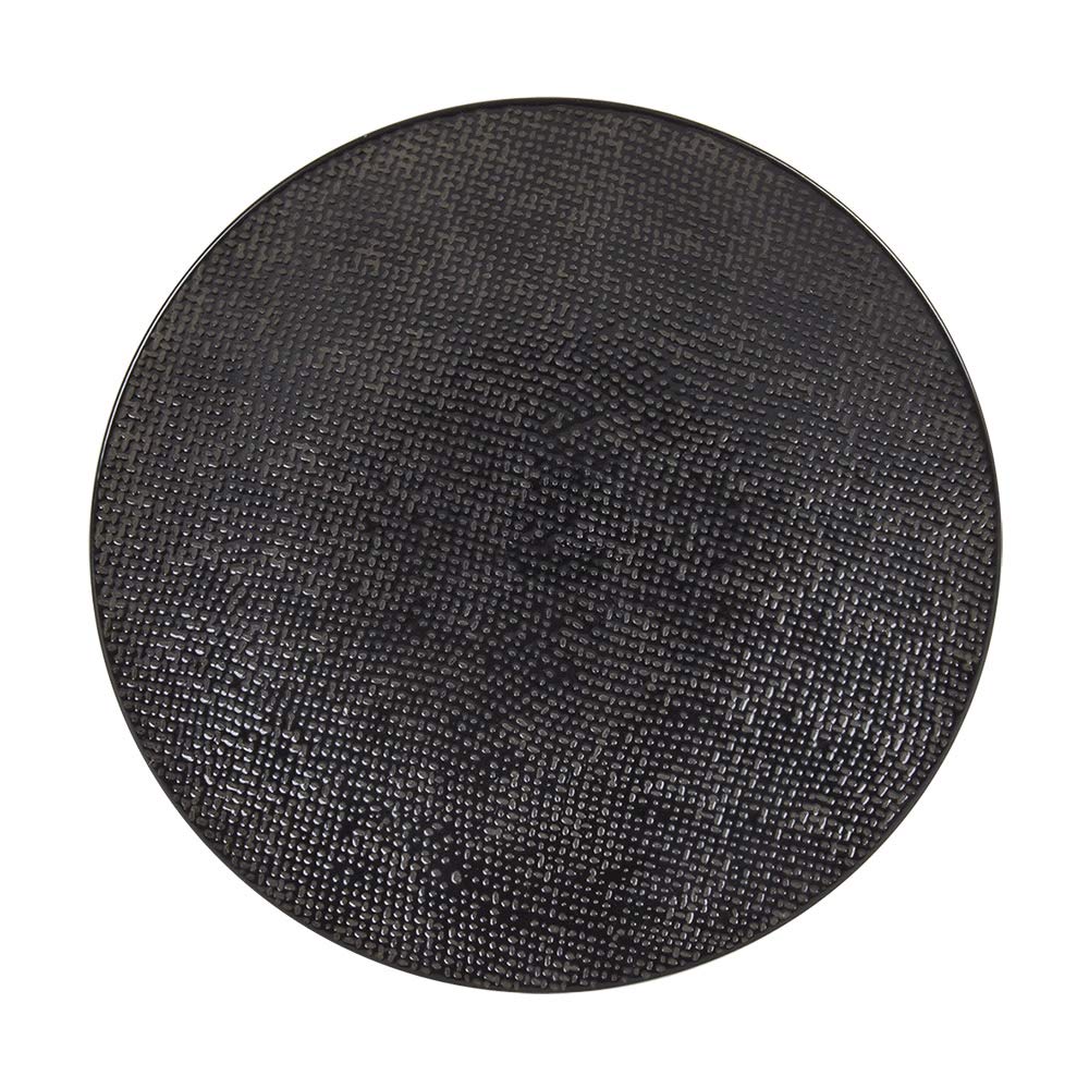 Table Passion - Assiette à dessert Vésuvio noir 20.5 cm (Lot de 6)