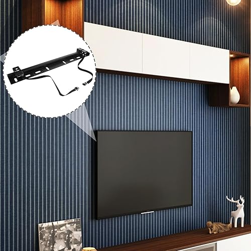 Miniatura 6 de Soporte de pared para TV sin taladro, para televisores sin tachuelas, con almohadilla protectora de esponja de fácil instalación, montaje para