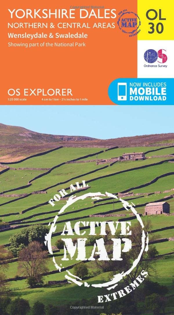 Yorkshire Dales Northern & Central by Ordnance Survey (Sheet map, folded)