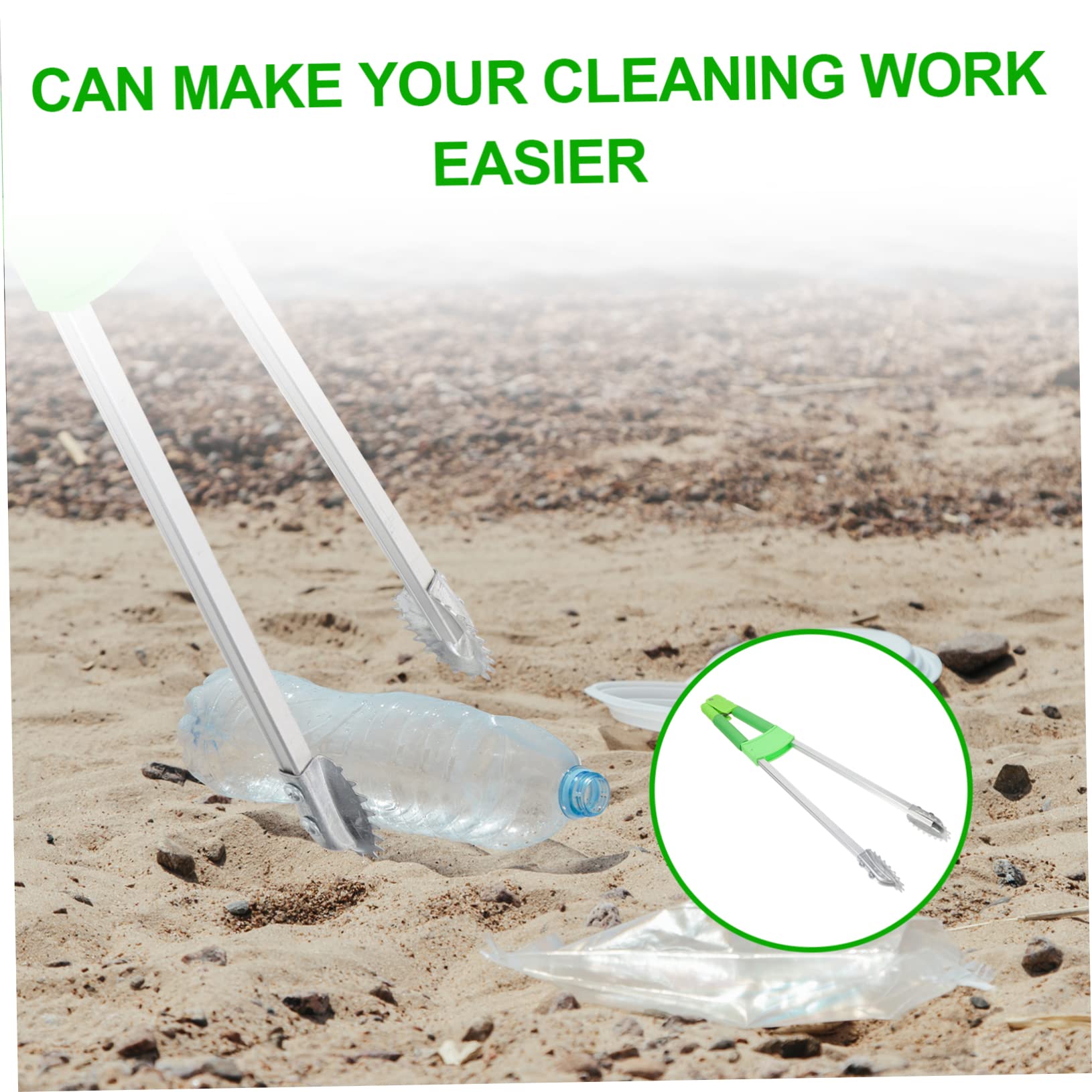 Cabilock Garbage Folder Clamp Trash Grabber Tool Litter Picker Easy to Use for Elderly Home Outdoor