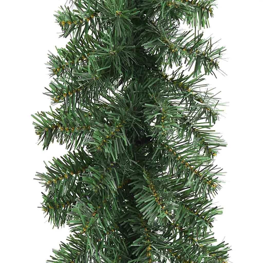 Weihnachtsgirlande mit 600 LEDs, 2 Stück, grün PVC Girlande 2000 cm lang, wetterbeständig, LED-Lichterkette mit USB-Anschluss, festliche Tannendekoration für Innen und Außen