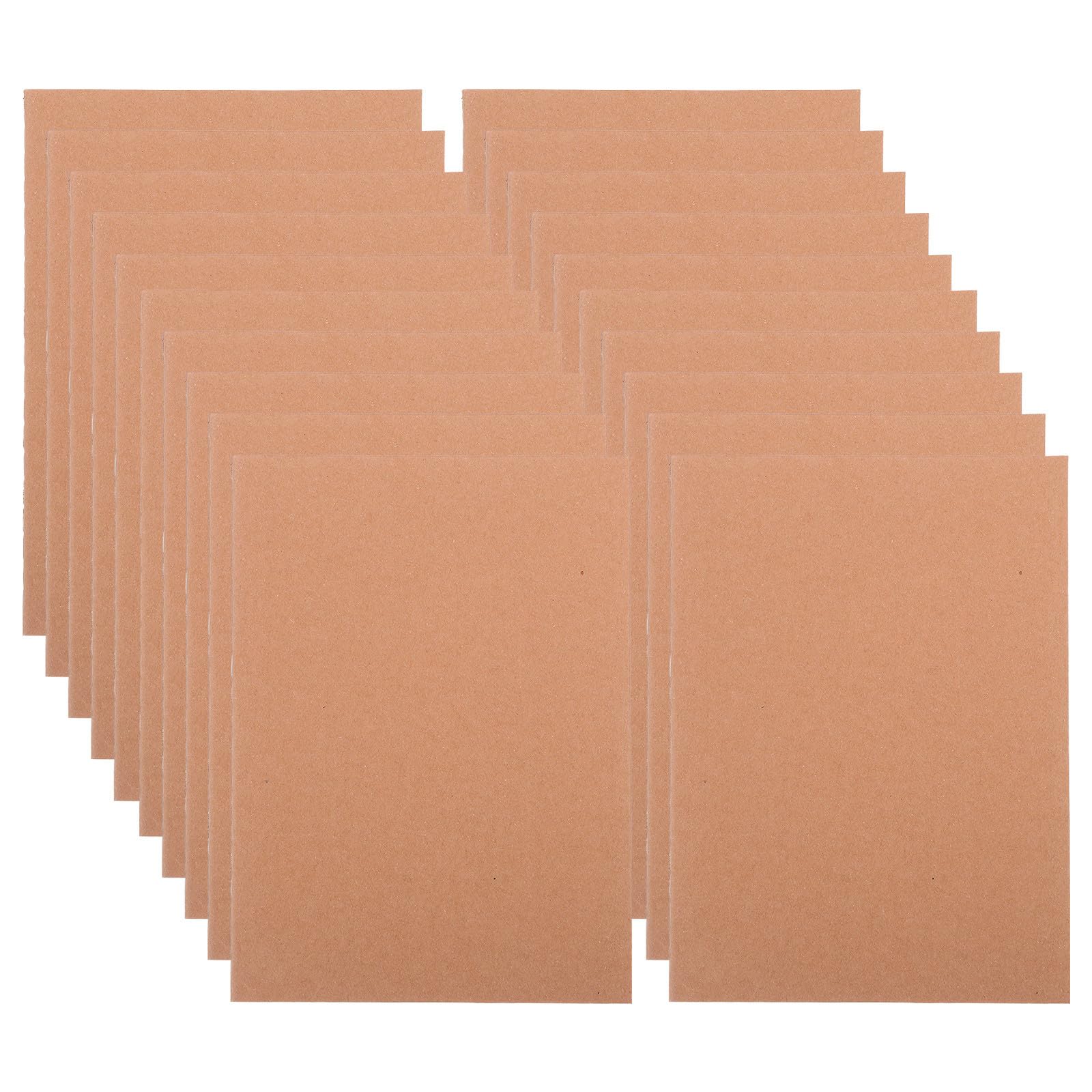 Operitacx 20 quaderni di carta | Blocchetti per appunti A5 in carta kraft senza righe | Quaderni da disegno senza righe, piccoli taccuini vuoti per scuola e ufficio (72 pagine)