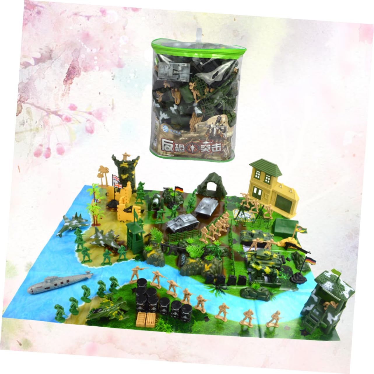 UPKOCH 130 pezzi Soldatini Militari per Modellismo e Gioco da Tavolo Miniature Resistenti e Dettagliate per Scenari di Battaglia su Tavoli da Sabbia