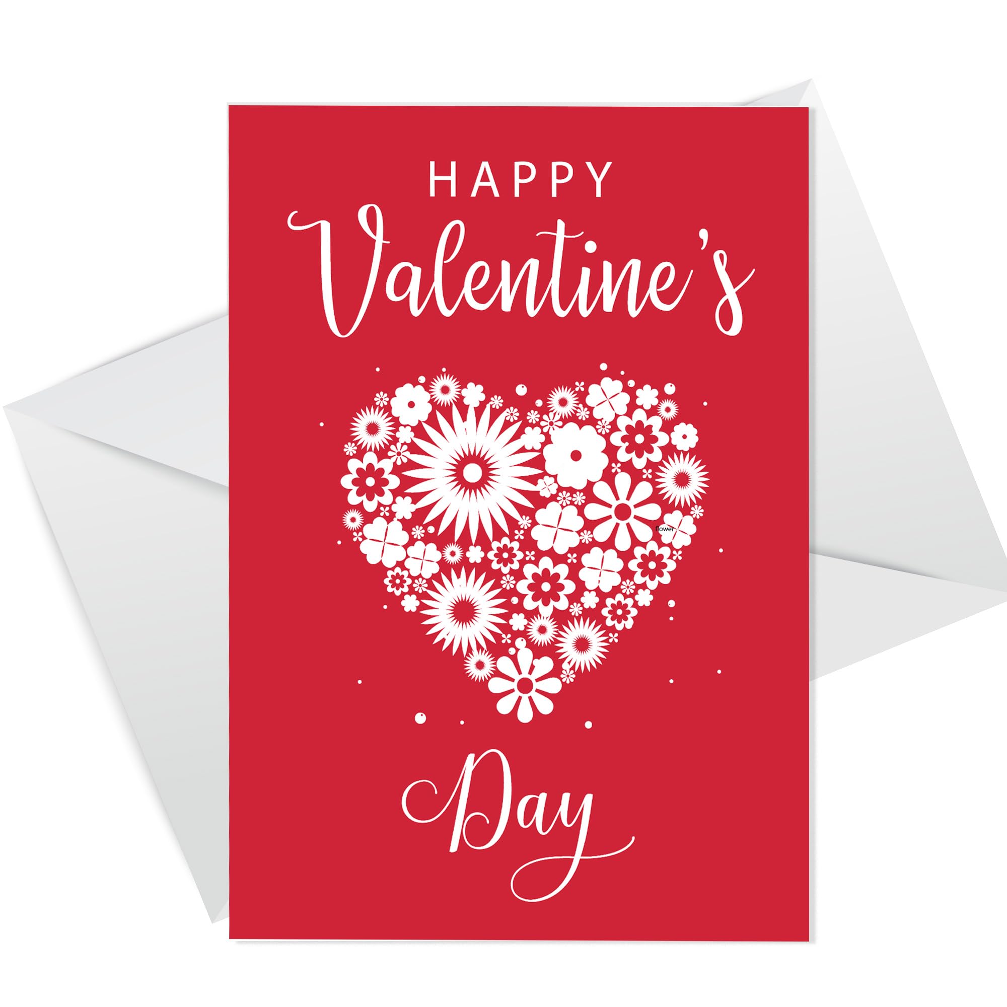 RED OCEAN Romantic Valentine's Day Card For Husband Wife Boyfriend Girlfriend Valentines Card With Envelope Cute Valentines Day Card For Him Her