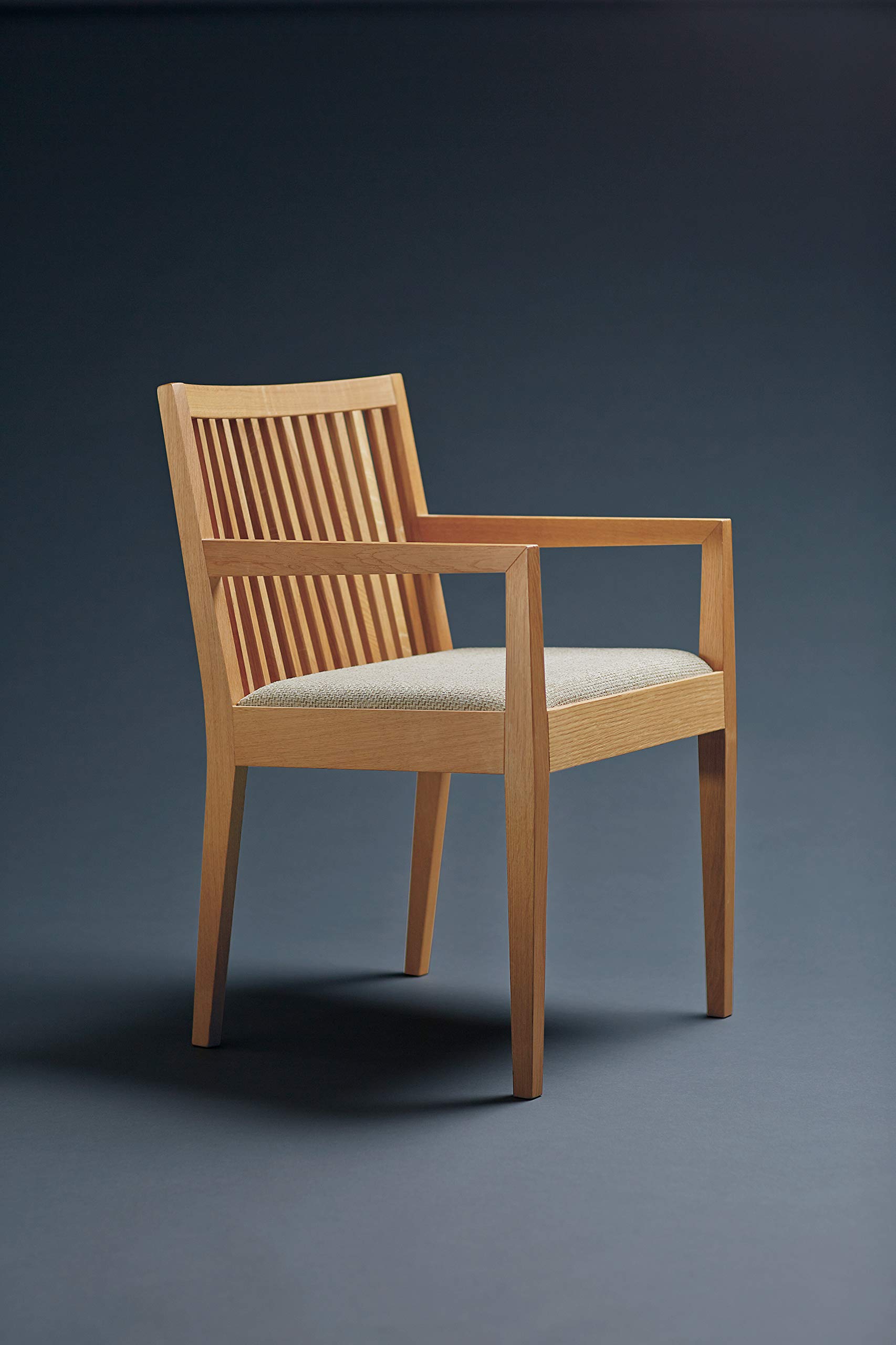 Amazon.co.jp: オリバー ダイニングチェア 木製 布 ナチュラル