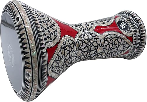 Miniatura 54 de El 17.5 pulgadas de Zaza Percussion de madreperla egipcia Darbuka Doumbek (orquídea azul)