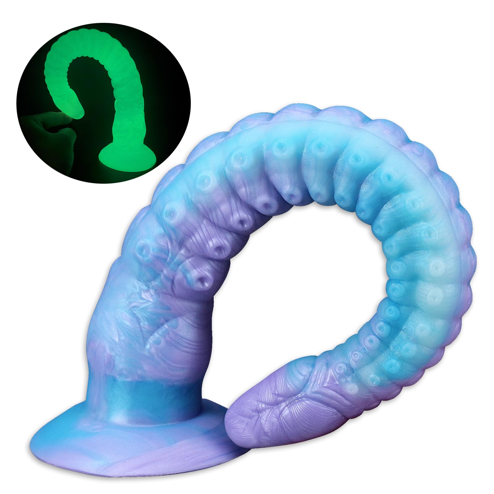 12inch Long Anal Dildo Realistic Tentacle Dildo with Suction, Thin Silicone Dragon Dildos Octopus Anal Plug Adult Toys for Men Gay Couples