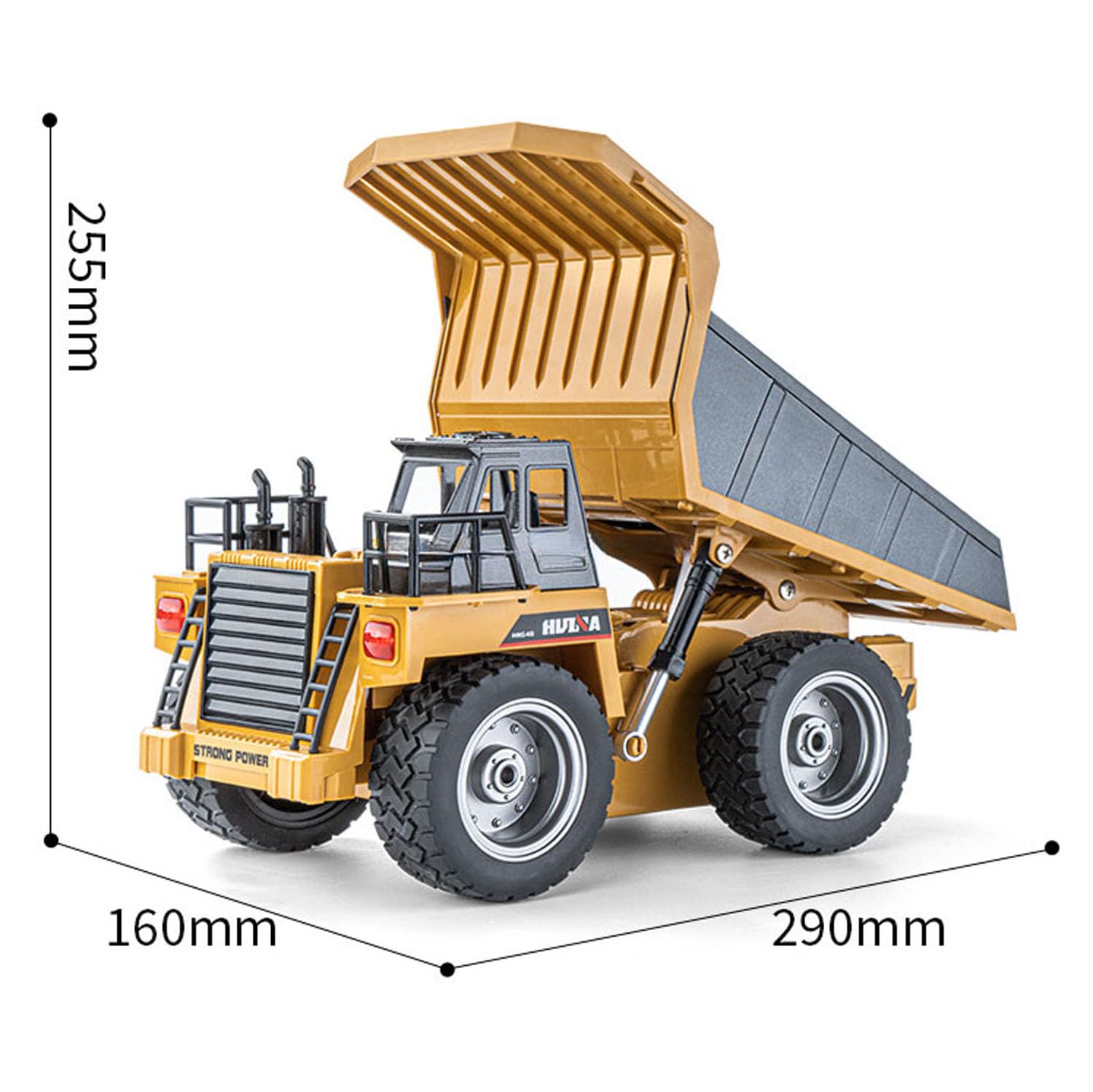 Amazon.com: wheelfun Huina 1/18 1533 RC Dump Truck Remote Control