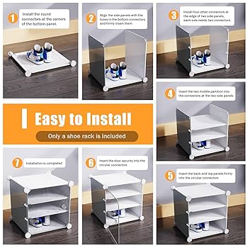 mignonnememe Shoe Rack Storage Organizer 12 Cube Unit