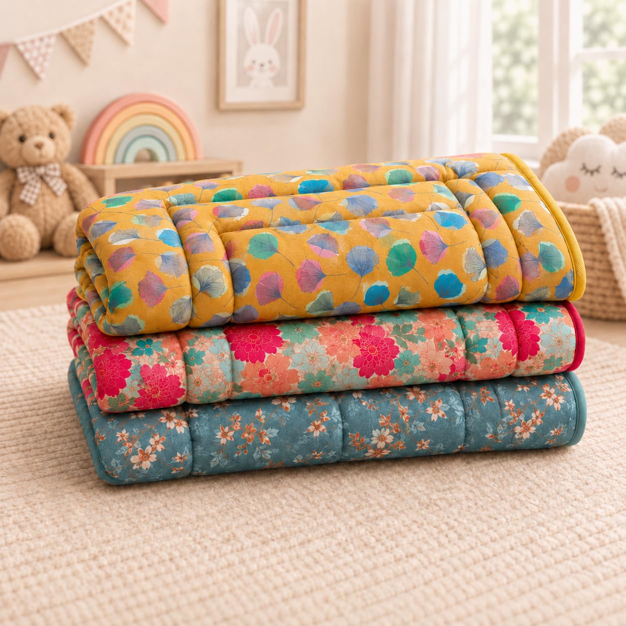 SINGULAR Cotton Baby Mattress Set - Blush -14 SINGULAR Cotton Baby Mattress Set - Blush -14