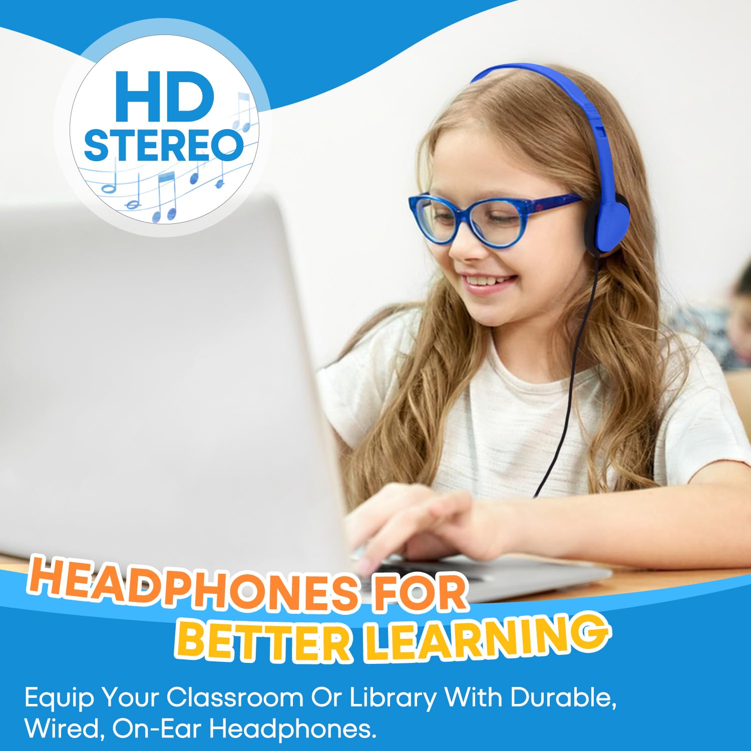 Auriculares para niños, paquete de 25 unidades para escuela, aula, estudiantes, niños, niñas, adolescentes y adultos, juego de auriculares de computadora con cable al por mayor para biblioteca, museos
