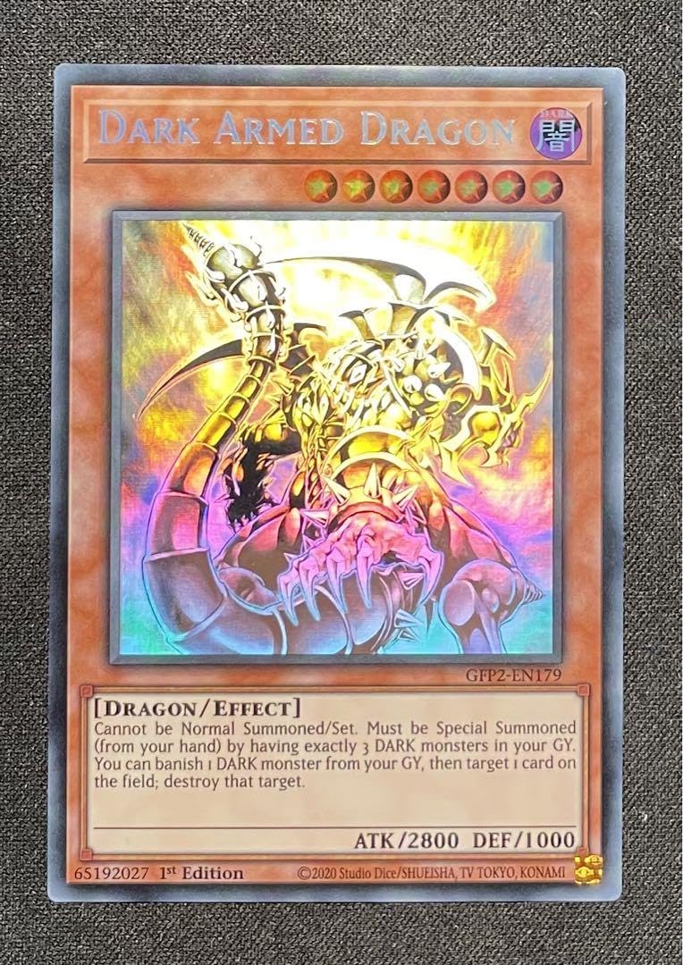 遊戯王 1枚 EU 英語 ダークアームドドラゴンシークレット 1st