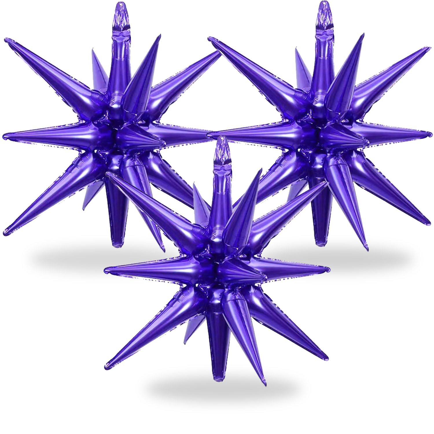 Purple Star Balloons Birthday Wedding Balloons Conjoined Star Balloon for Birthday Shower Wedding Bachelorette Purple Party Decorations Supplies