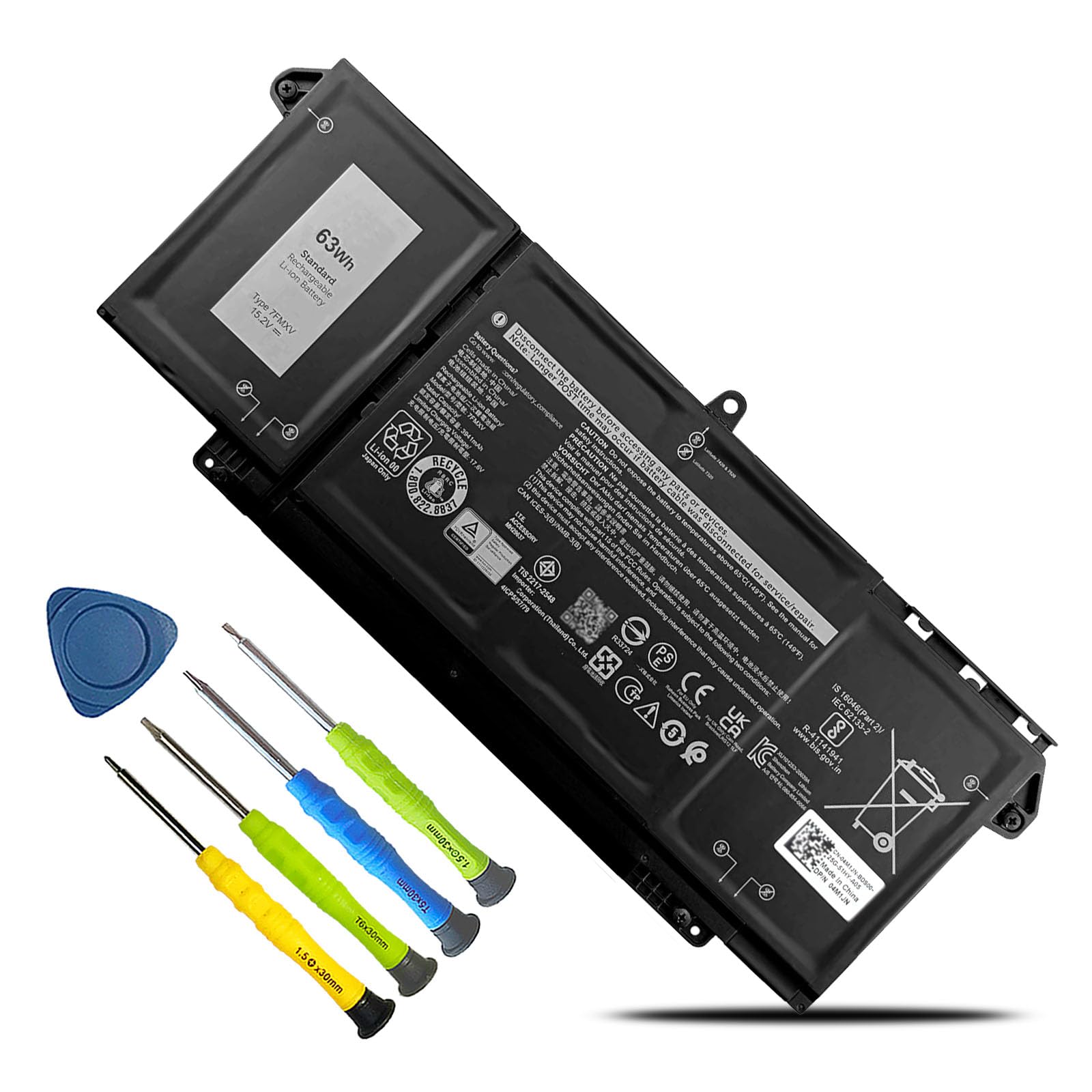 Amazon.com: BOWEIRUI 63Wh 7FMXV Laptop Battery Replacement for