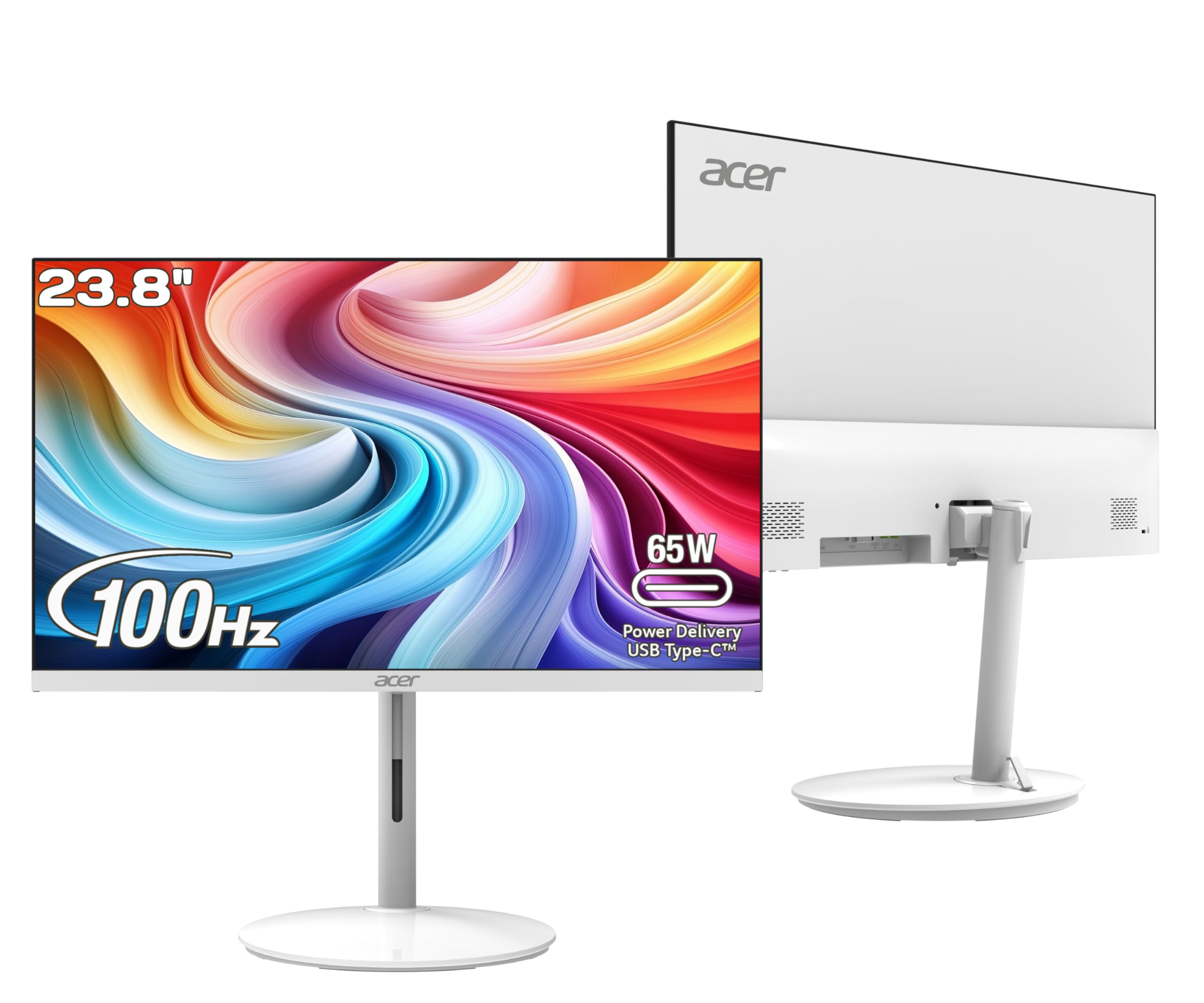 Acer SH242Y E 23.8 Inch Full HD IPS Ultra Slim (7.2mm) Backlit LED 