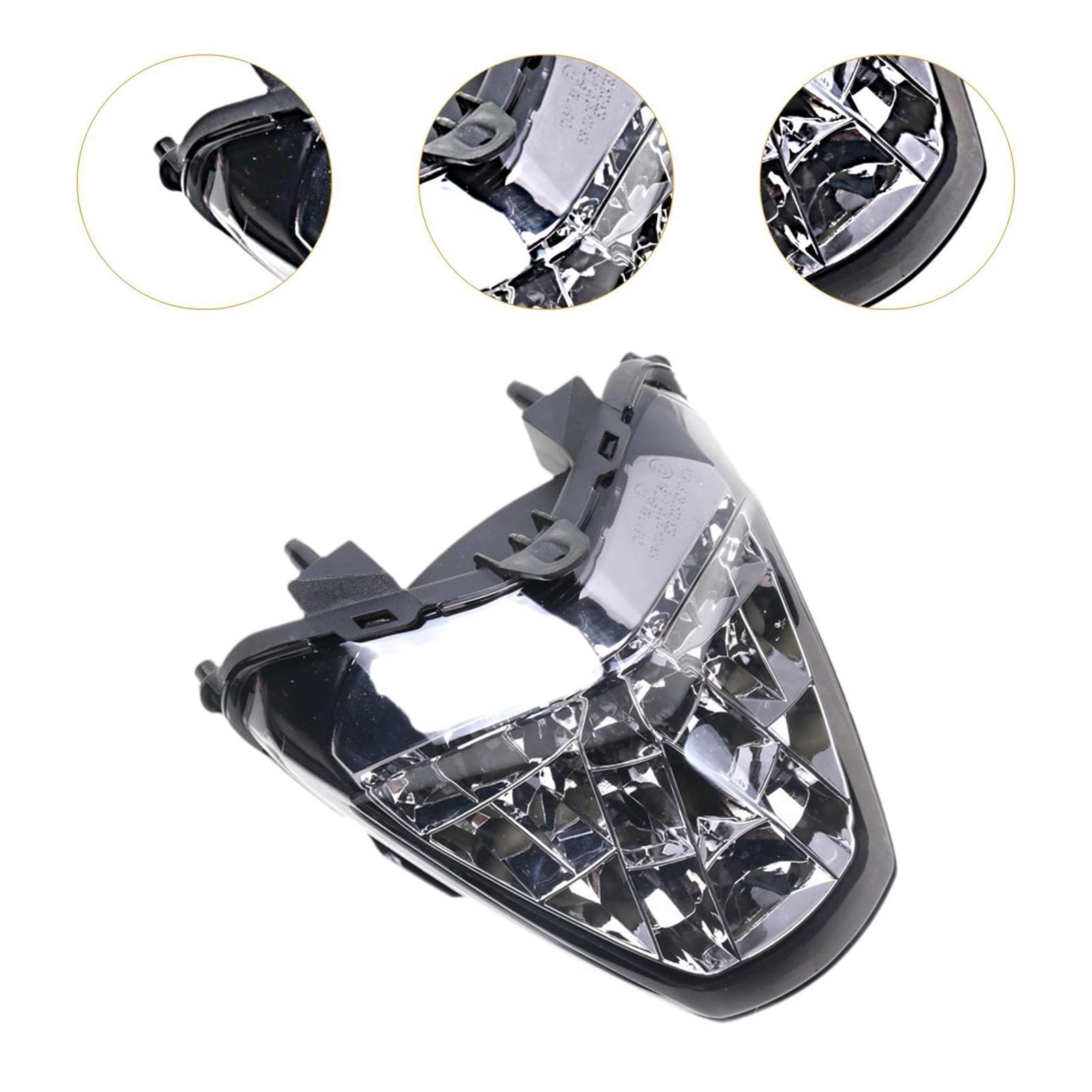 luz matricula Luces Traseras Freno Luz Trasera LED De Repuesto para Motocicleta, Advertencia Nocturna, Rendimiento Estable, Freno
