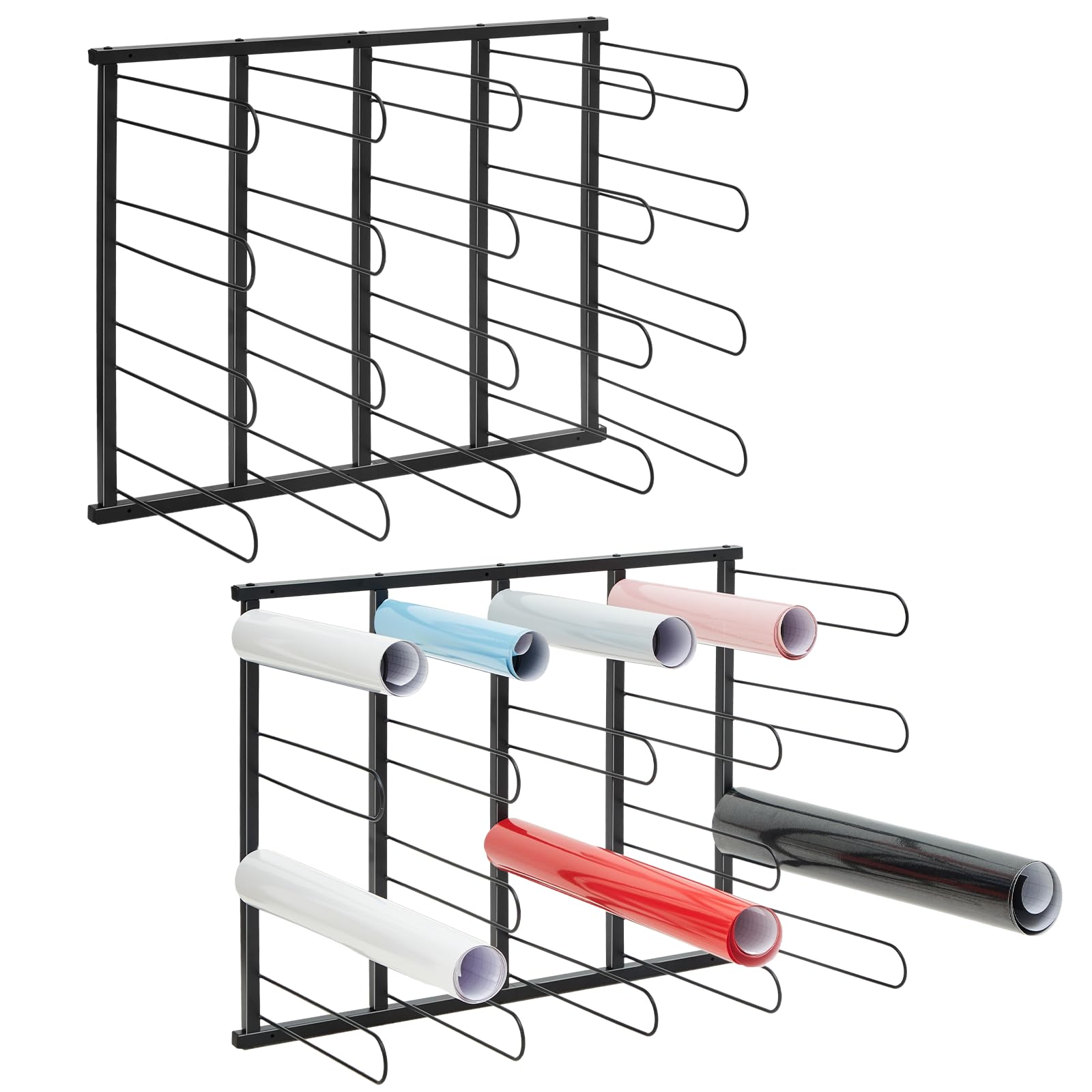 Drawing Storage Organizer 9-Tier Wall Mount Blueprint Rack - Storage ...