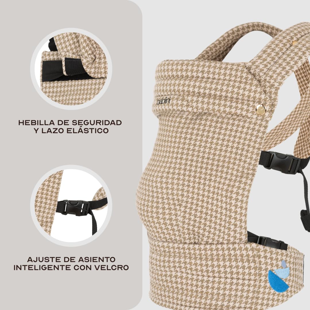 Babytrage Ergonomisch Unisex Baby von 3.2 bis 16 kg Atmungsaktiv Baumwoll Lätzchen Waschbar Gepolstert Verstellbar Mehrere Tragepositionen für jedes Wetter Hypoallergen