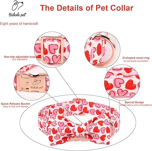 Miniatura 184 de Collar de perro con bandera estadounidense con pajarita, collar patriótico para perros pequeños, medianos y grandes, talla XS