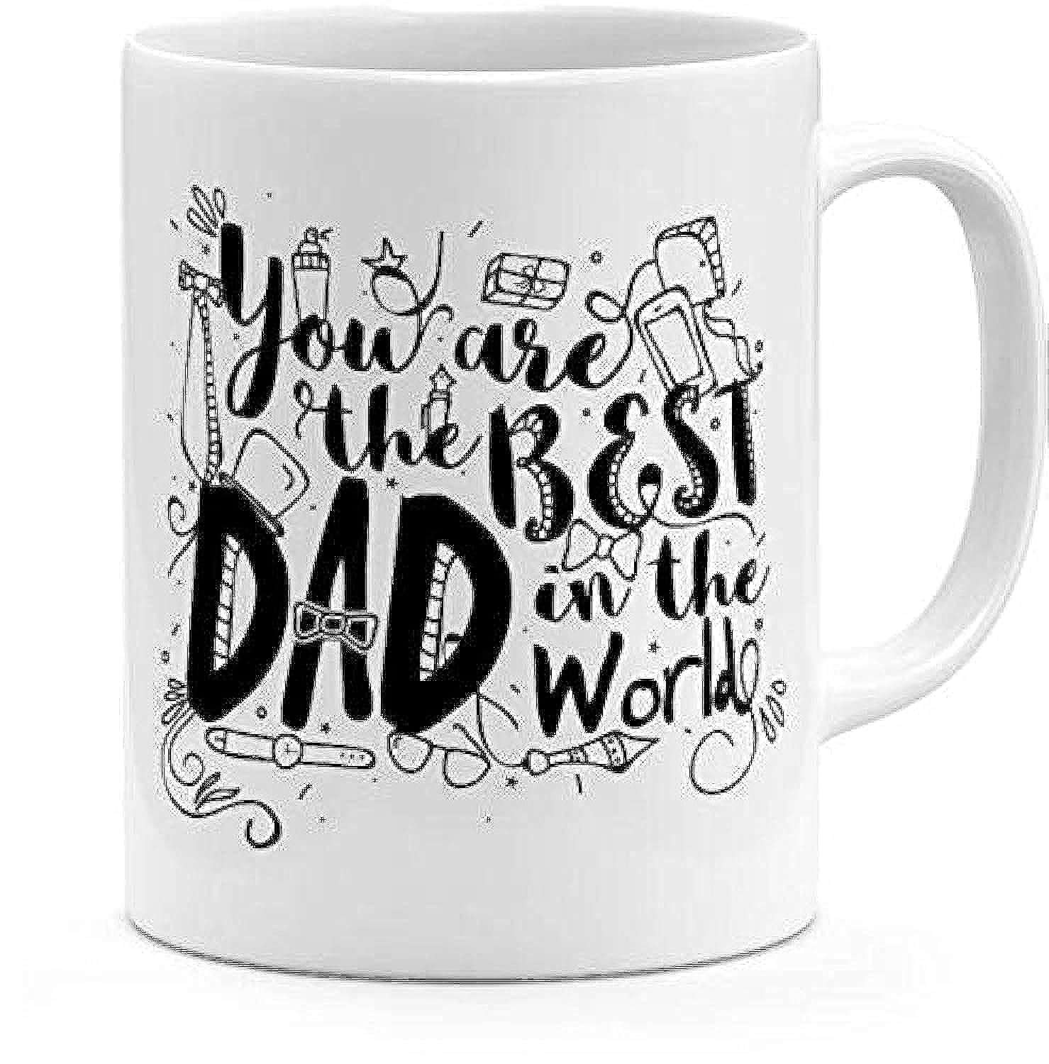 papeyone Ceramic You Are The Best Dad In The World Coffee Mug White