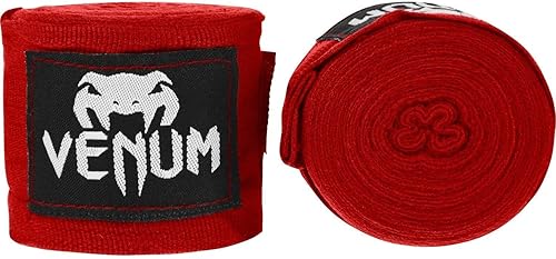 Venum Kontact - Vendas de boxeo para manos, color rojo, 180 pulgadas