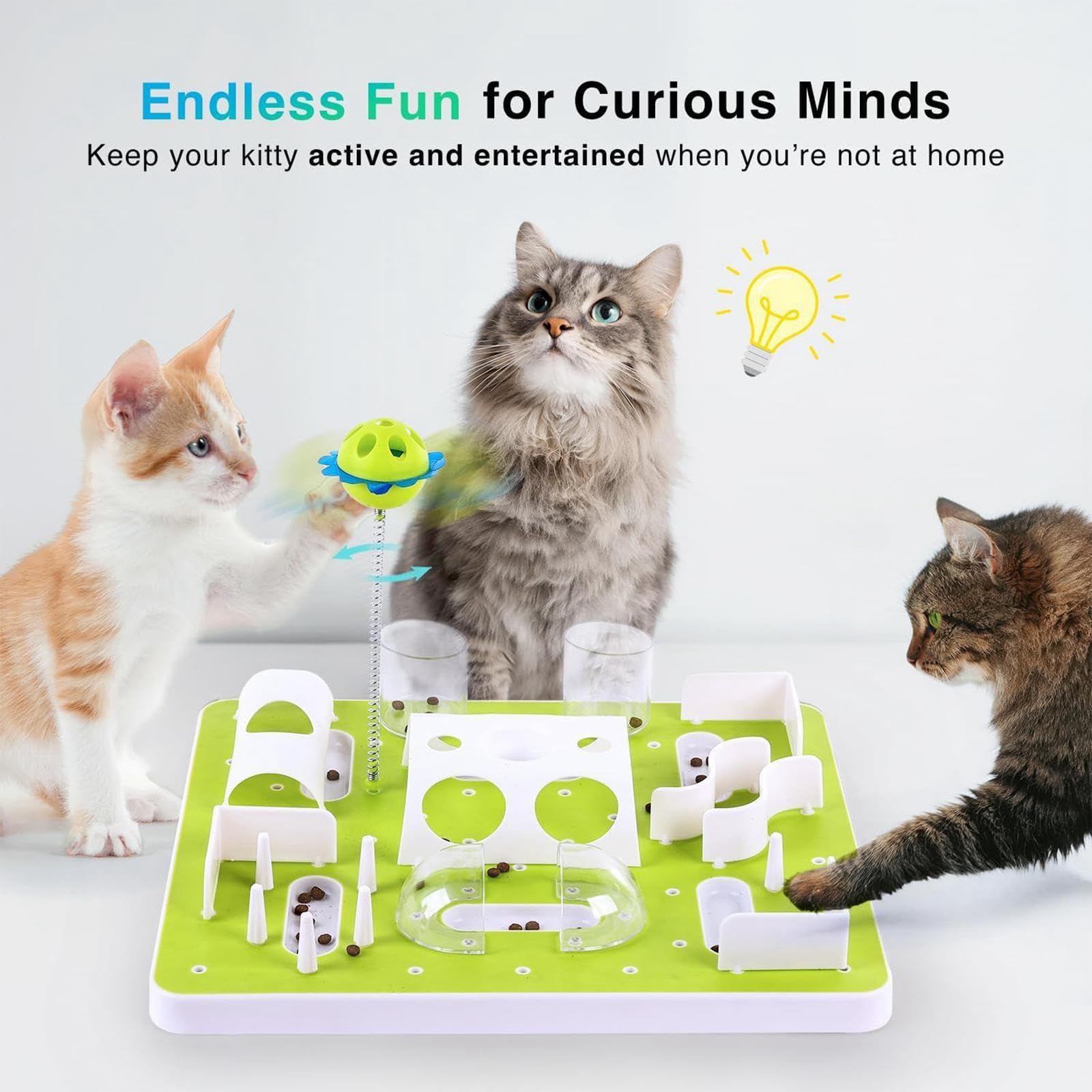 Comedero Interactivo para Gatos, Juguete de Estimulación