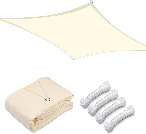 Miniatura 10 de Yescom Toldo rectangular de polietileno de alta densidad de 19 x 13 pies, 97% bloqueo UV, para jardín al aire libre