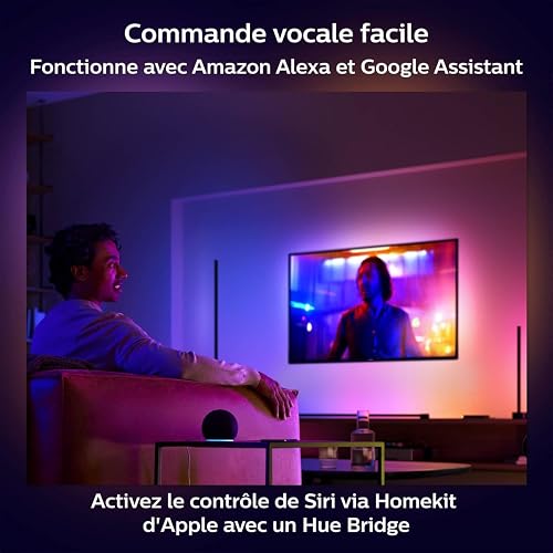 Philips Hue White and Color Ambiance, Lampadaire Gradient Signe Blanc, Lampe sur pied avec Bluetooth, Lampe LED compatible avec Alexa, Google Assistant et Apple Homekit - 10