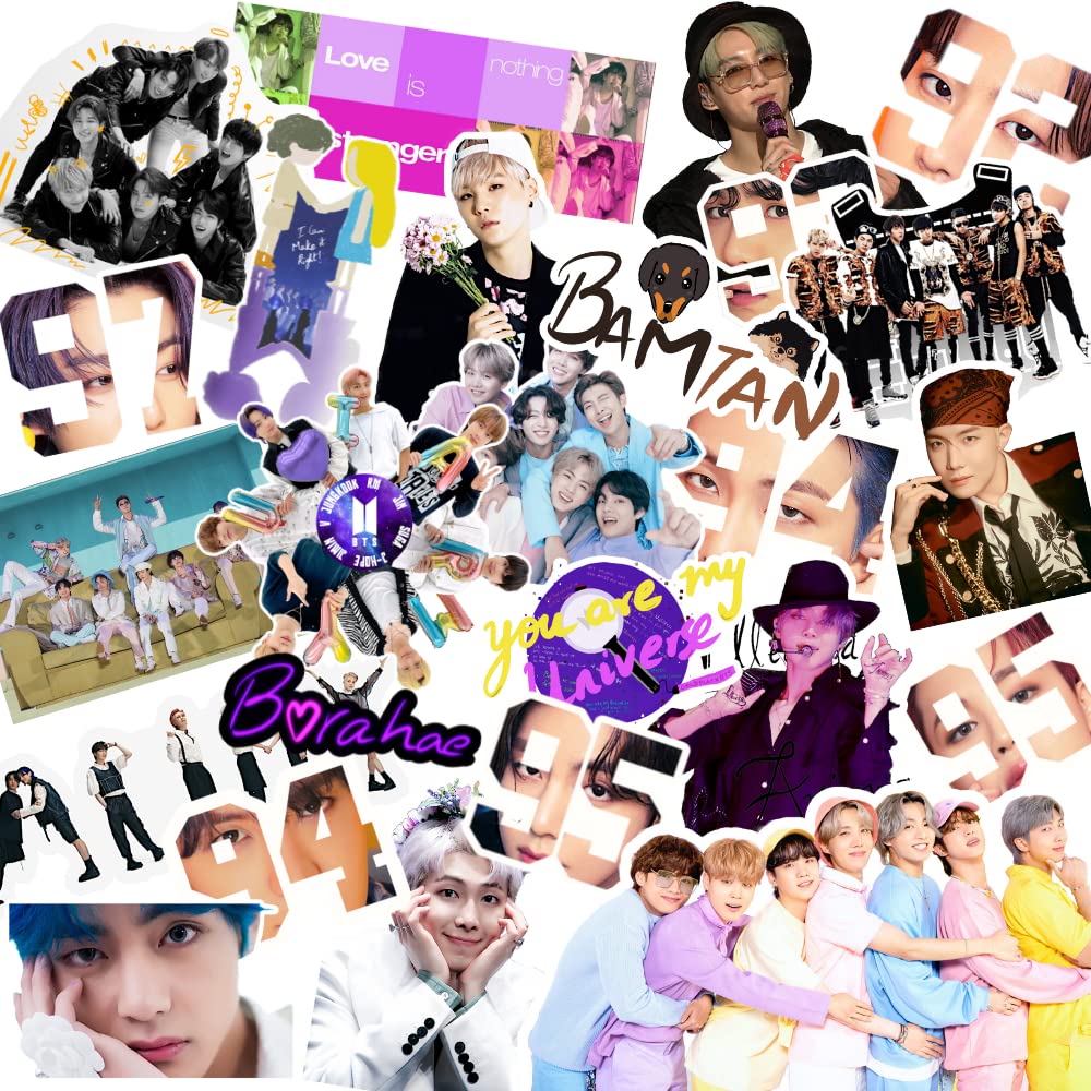 Careflection Kpop BTS Pack of 25 Stickers Waterproof Tape Perfect for Laptop Computer Car Skateboard Water Bottle Travel Case Guitar Luggage Motorbikes (B09KYJKN7H) Amazon Price History, Amazon Price Tracker