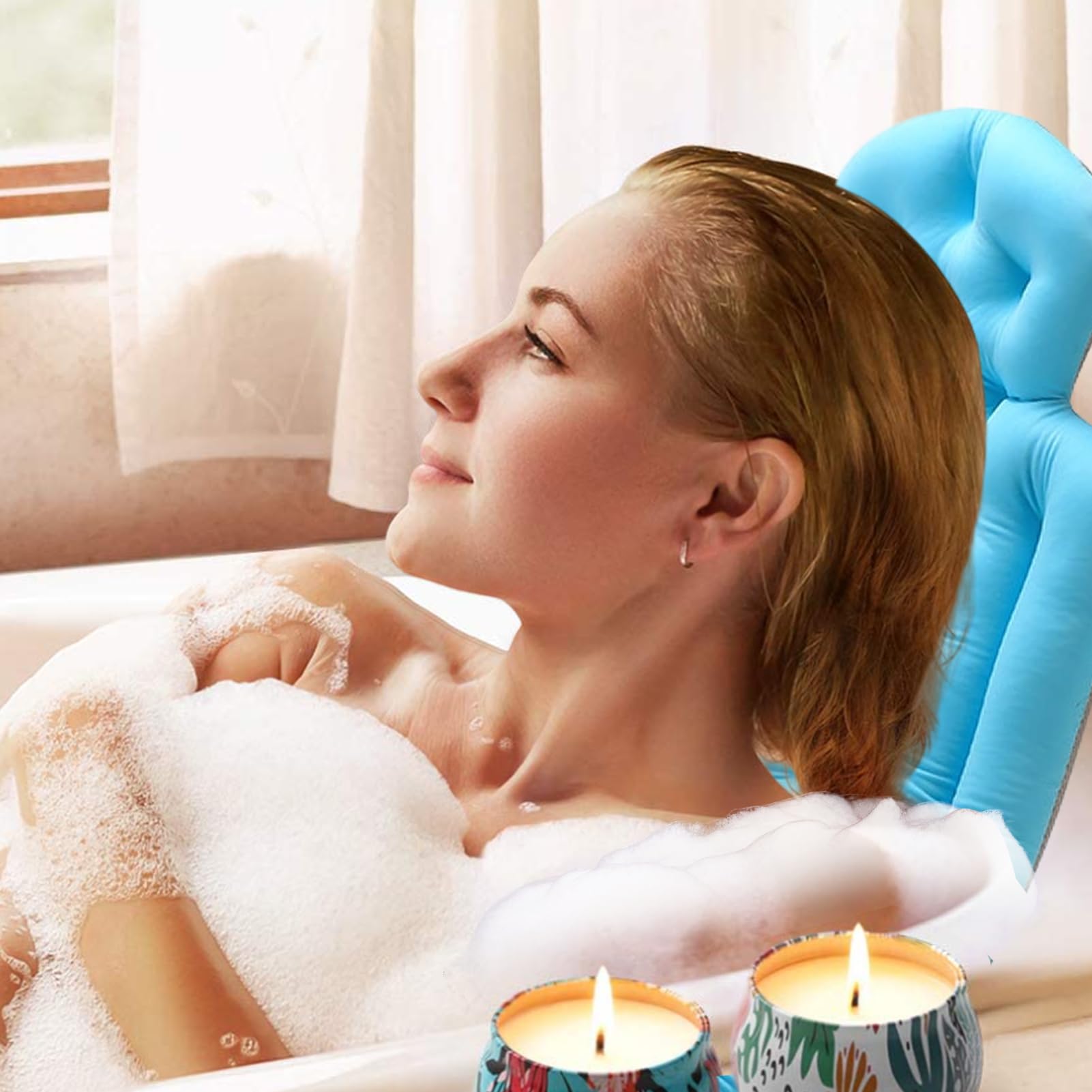 Cojín de baño para bañera, cojín de baño de Cuerpo Entero