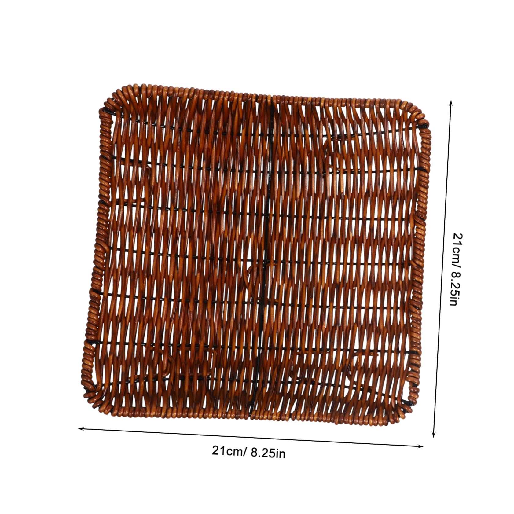 OFFSCH 2Pcs Hand Woven Snack Baskets Storage Baskets for Fruits and Snacks Versatile Design for Home Organization