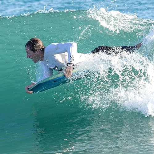 Miniatura 6 de ATUNAS Tablas de cuerpo, 33 a 43 pulgadas, bodyboard para playa con correa de muñeca, espuma sólida de PEEVA impermeable de celda cerrada, surf para