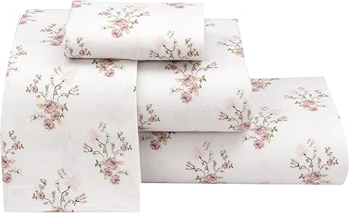 Vista 264 de RUVANTI Juego de sábanas de franela 100% algodón, tamaño matrimonial, 4 piezas, Alpine Serenity Serenidad alpina